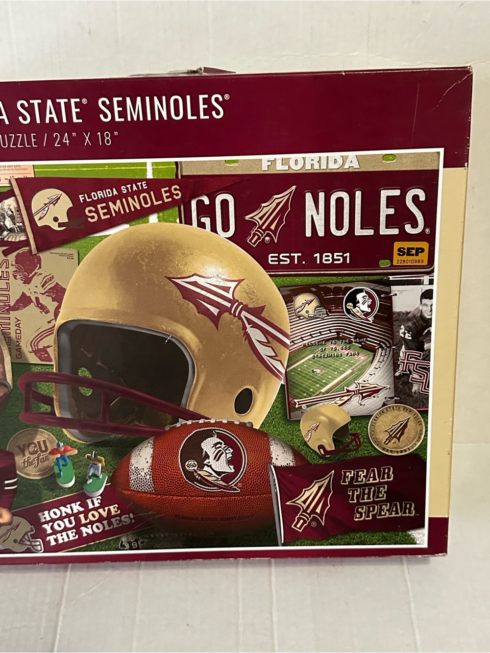 Florida State Seminoles 500 Piece Puzzle 24x18 NCAA FSU Football NEW - Picture 3 of 4